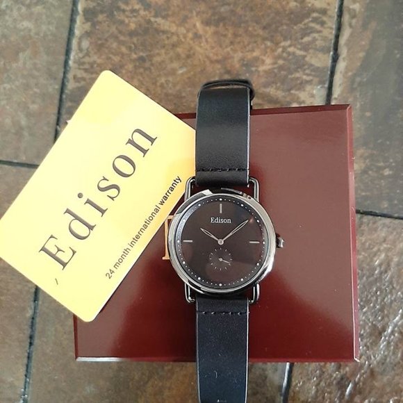 Edison Women's Sub Dial Watch In 3 Colors - Picture 6 of 8